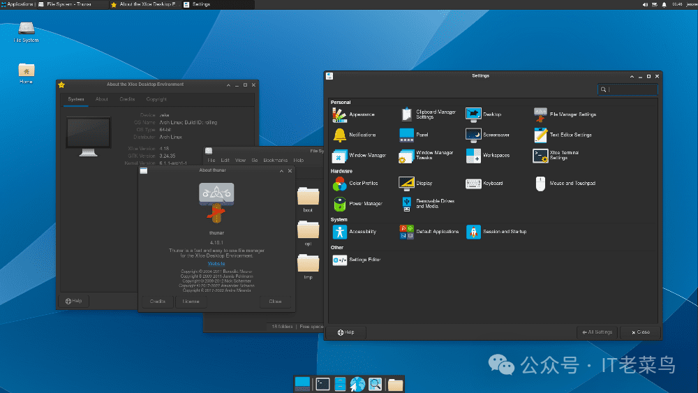 arch linux desktop